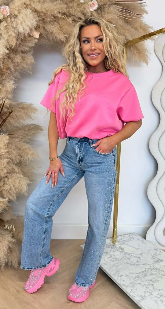 MUSTY CROPPED TOP PINK