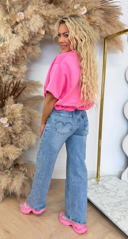 MUSTY CROPPED TOP PINK