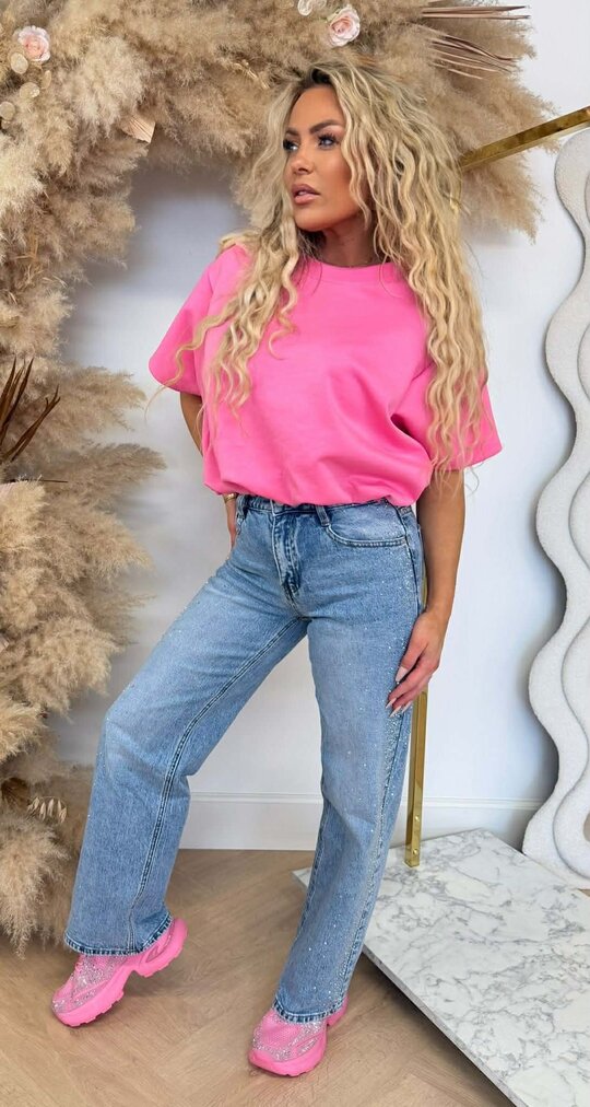 MUSTY CROPPED TOP PINK