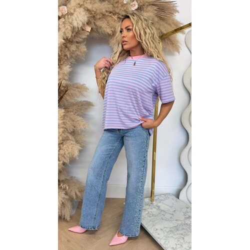 NENY STRIPE TOP BLUE/PINK