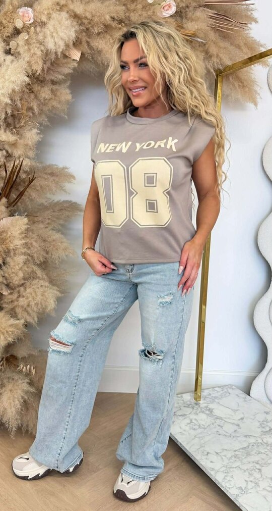 PADDED NY 08 TOP TAUPE PADDED NY 08 TOP TAUPE
