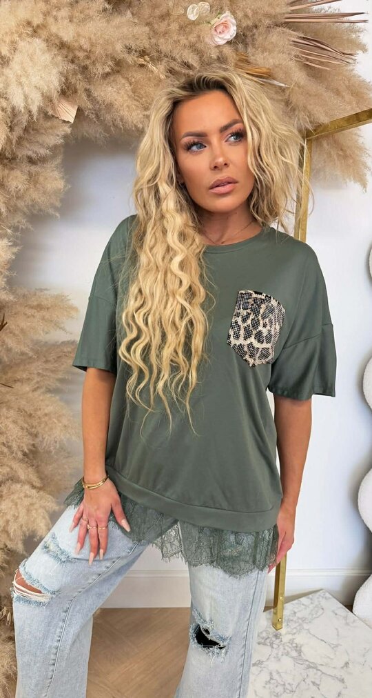 NOVA POCKET LACE SHIRT GREEN