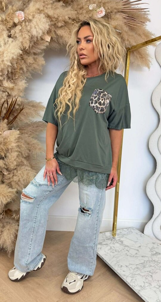 NOVA POCKET LACE SHIRT GREEN