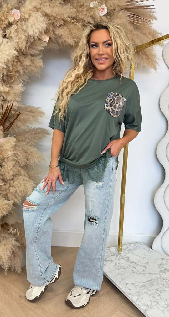 NOVA POCKET LACE SHIRT GREEN