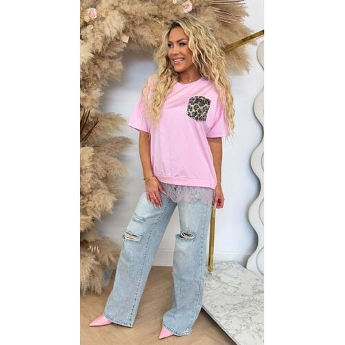 NOVA POCKET LACE SHIRT PINK NOVA POCKET LACE SHIRT PINK