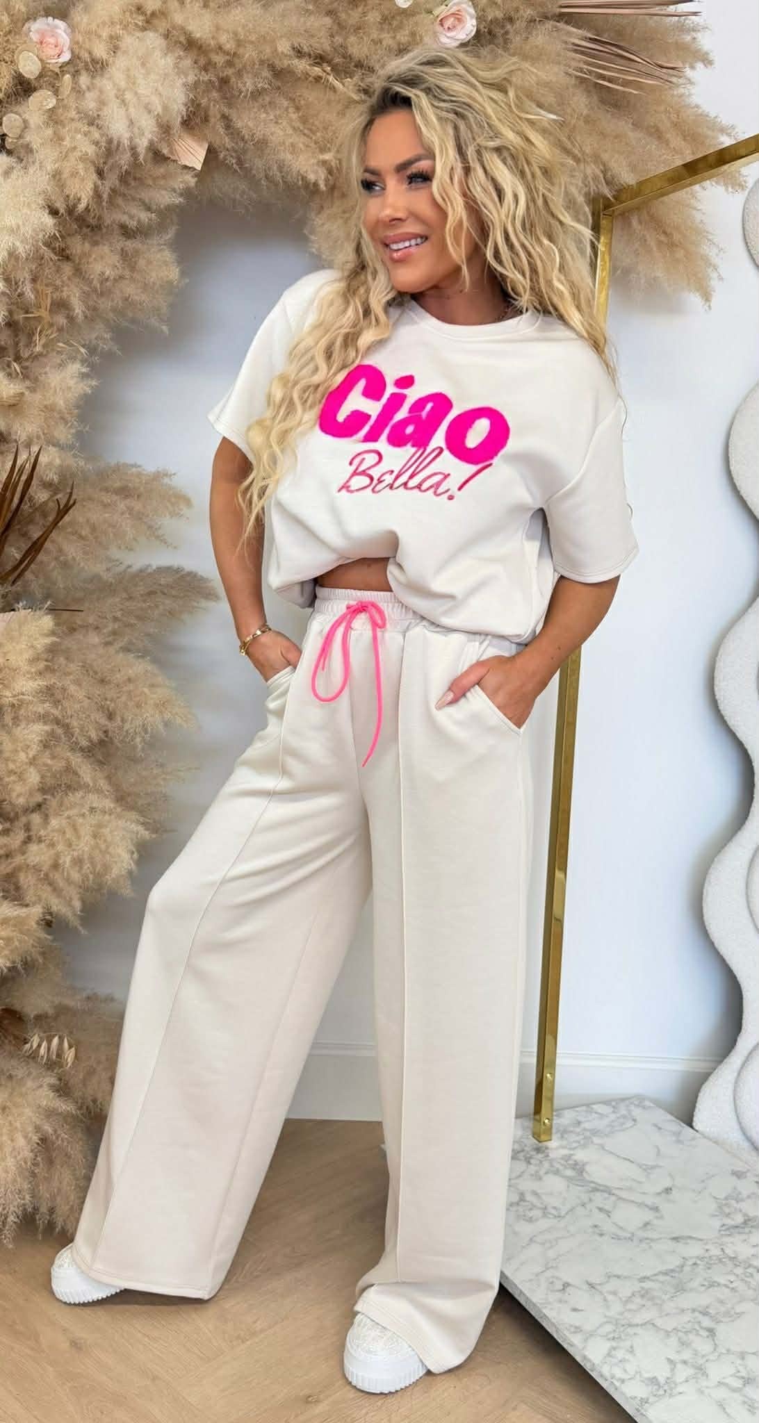 CIAO BELLA SET BEIGE/PINK