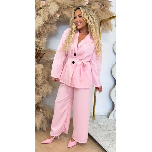IZZY BLAZER + PANTS SET LIGHTPINK