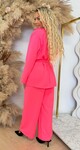 IZZY BLAZER + PANTS SET NEONPINK
