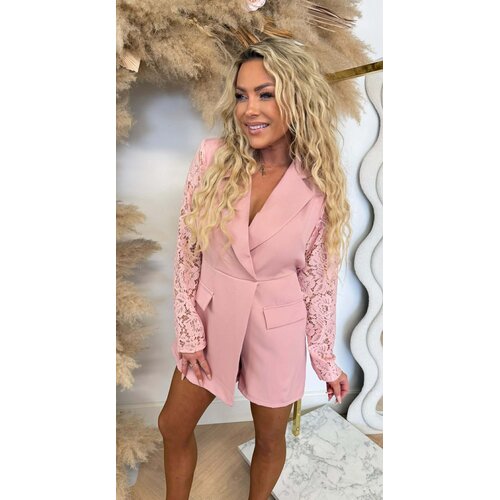 AYLIN BLAZER LACE PLAYSUIT OLDPINK AYLIN BLAZER LACE PLAYSUIT OLDPINK