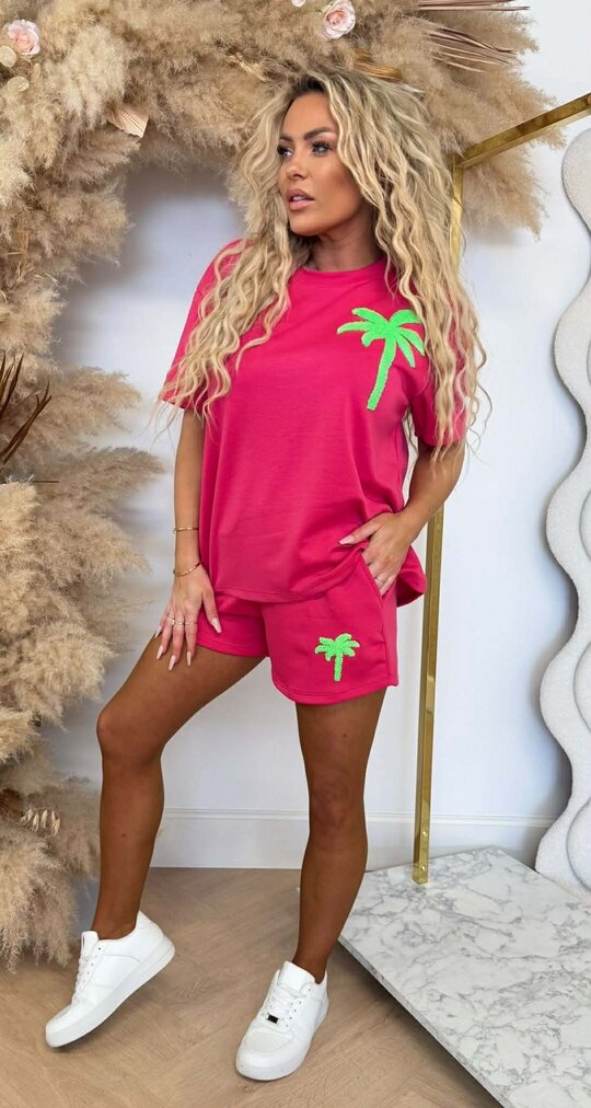 PALM SHORT SET FUCHSIA PALM SHORT SET FUCHSIA