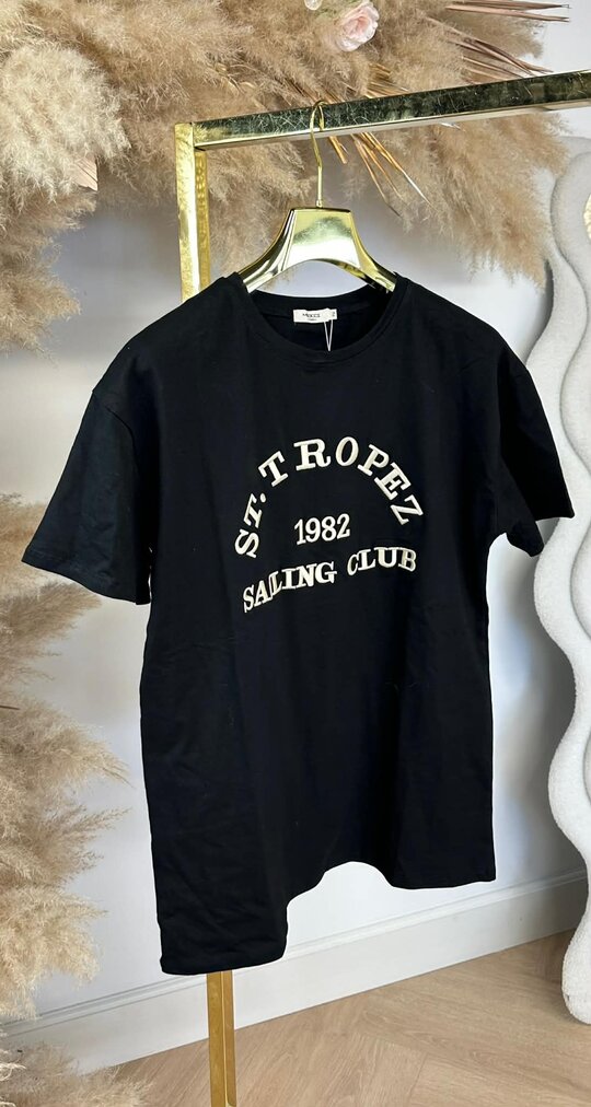 SAINT TROPEZ TEE 167 BLACK