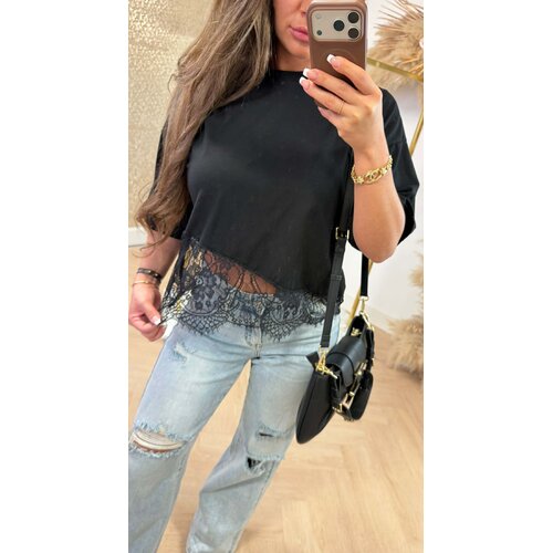 JUNA LACE TOP BLACK