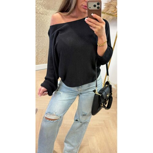 LIES BASIC RIBBEL TOP BLACK