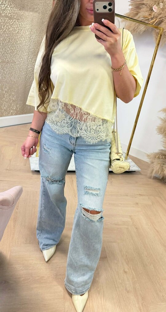 JUNA LACE TOP YELLOW