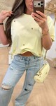 HEARTS STUDS TEE 531 YELLOW
