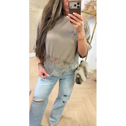 JUNA LACE TOP TAUPE