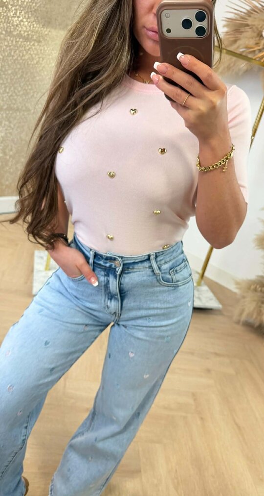 LOVY KNITTED TEE 9379 PINK