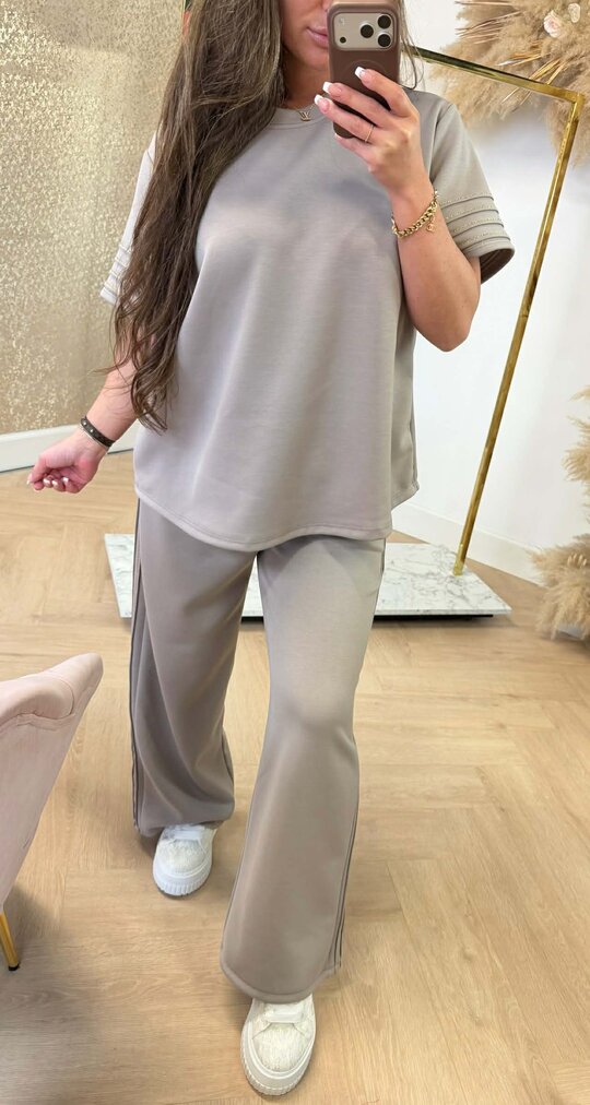 GOLDEN TWO PIECE SET TAUPE