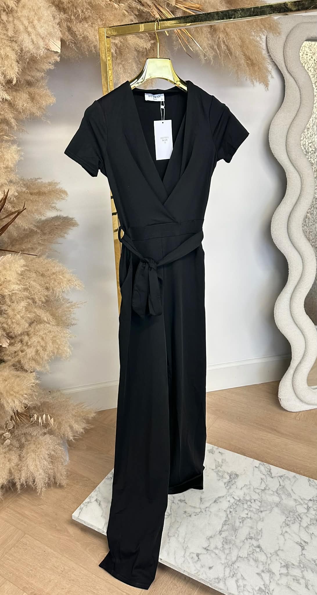 BY SWAN BASIC TRAVEL JUMPSUIT 7721 BLACK