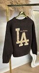 LA SEQUIN TEKST SWEAT 3831370 CHOCO