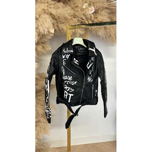 GARFFI LEATHER LOOK JACKET MS130 BLACK