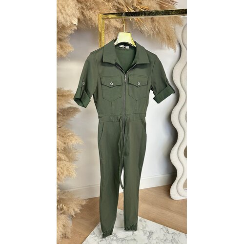 SHANNA STRETCH JUMPSUIT ARMYGREEN