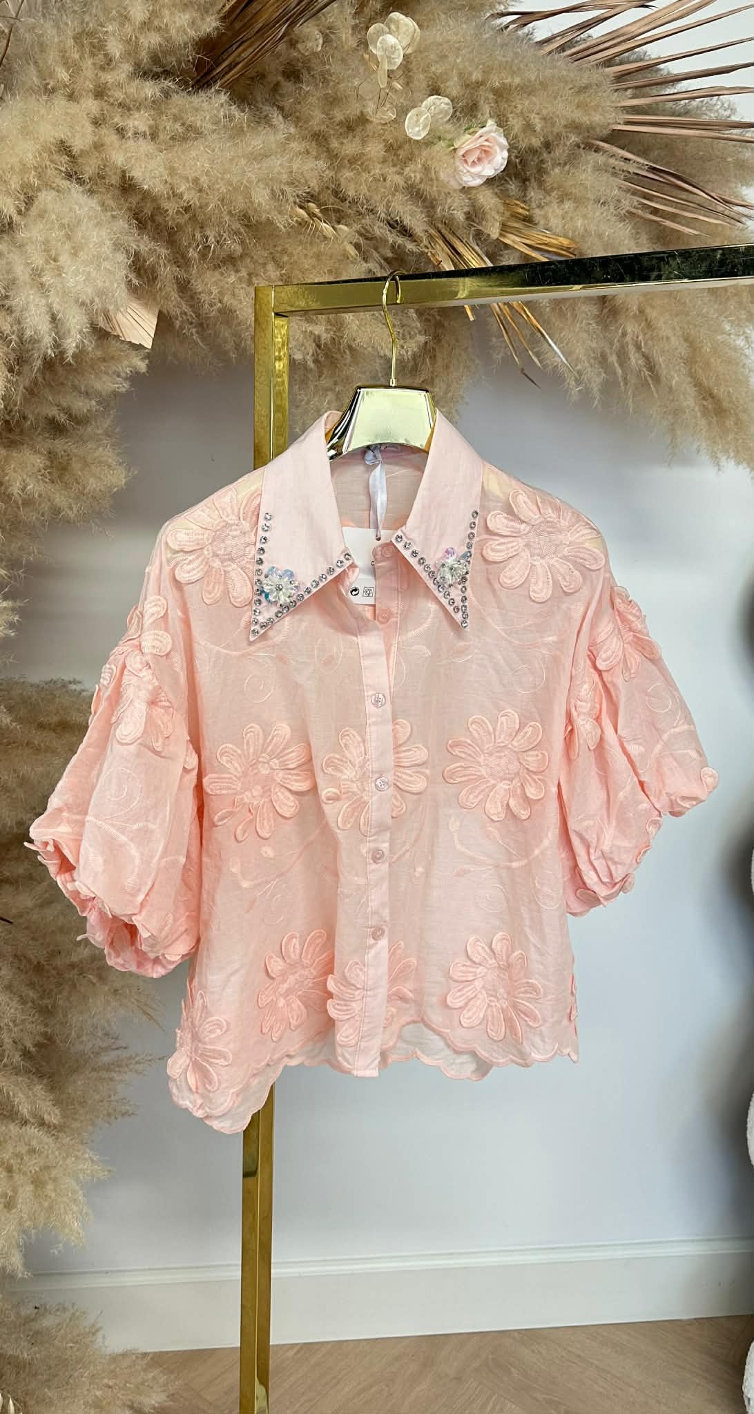 FASHIONISTA FLOWER BLOUSE PINK