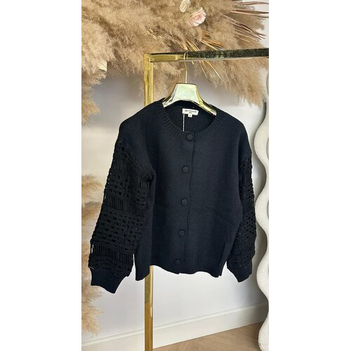 SLEEVE ELEGANCE VEST/SWEAT 9333 BLACK