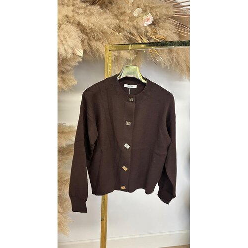 CLARA SWEAT/VEST 689 CHOCO