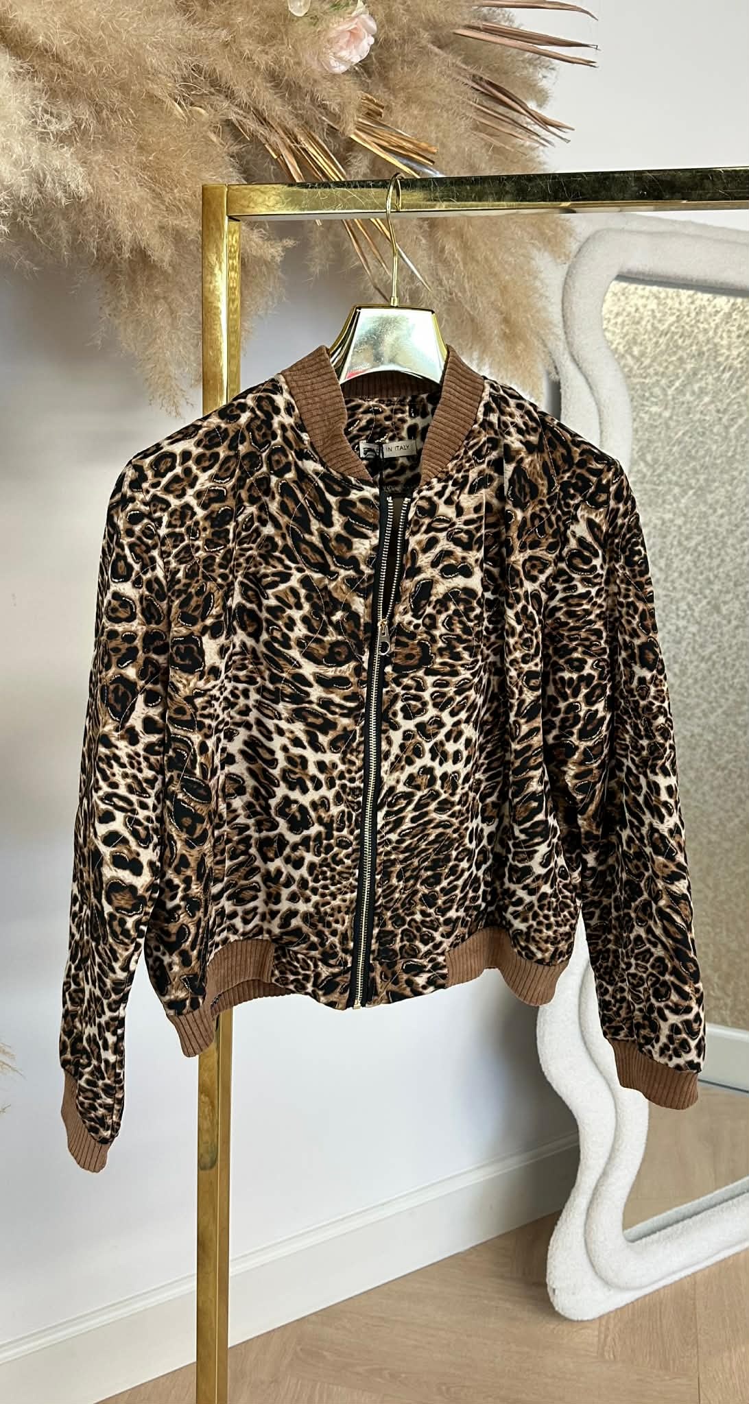 GLAM LEOPARD BOMBER