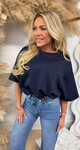 MUSTY CROPPED TOP NAVY