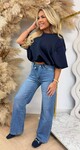 MUSTY CROPPED TOP NAVY