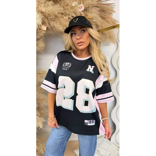 28 BASEBALL SHIRT BLACK 28 BASEBALL SHIRT BLACK