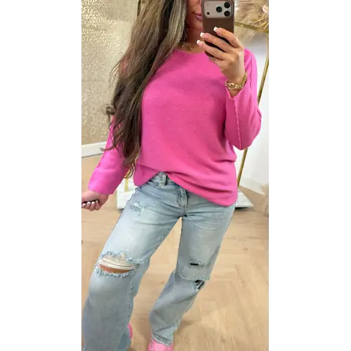 ROUND NECK TOP SWEETPINK