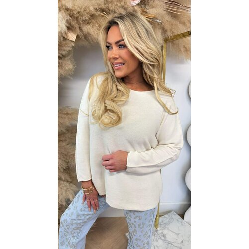 ROUND NECK TOP CREME