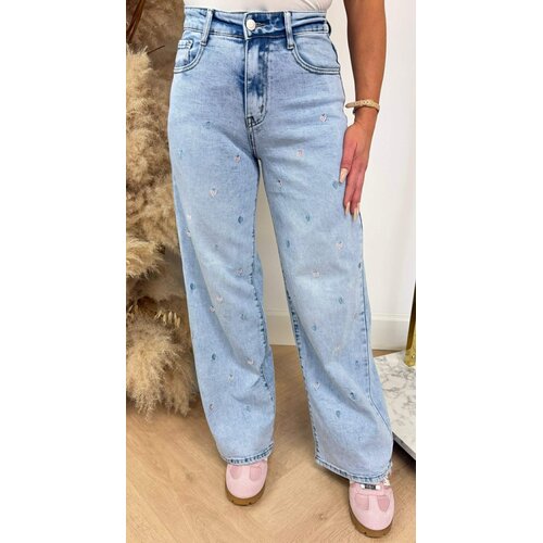 MILA STRAIGHT LEG HEART JEANS 661 DENIMBLUE