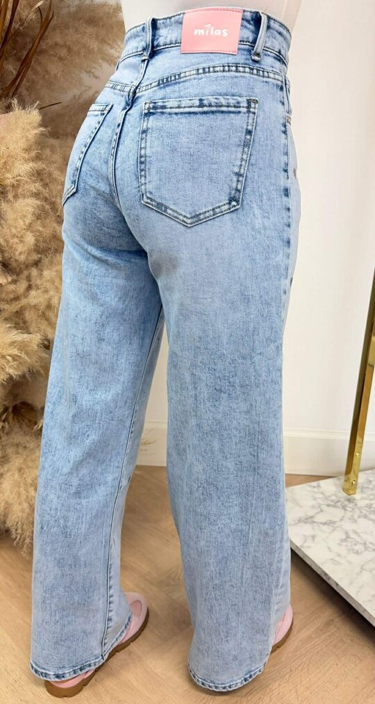 MILA STRAIGHT LEG HEART JEANS 661 DENIMBLUE