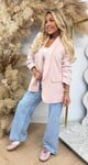 BRIANNA CROPPED MOUW BLAZER LIGHTPINK