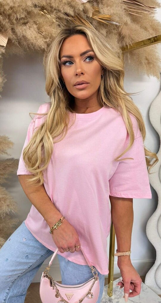 GLITTER SHIRT 6902 PINK