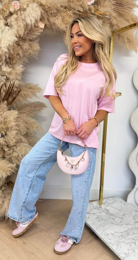 GLITTER SHIRT 69002 PINK