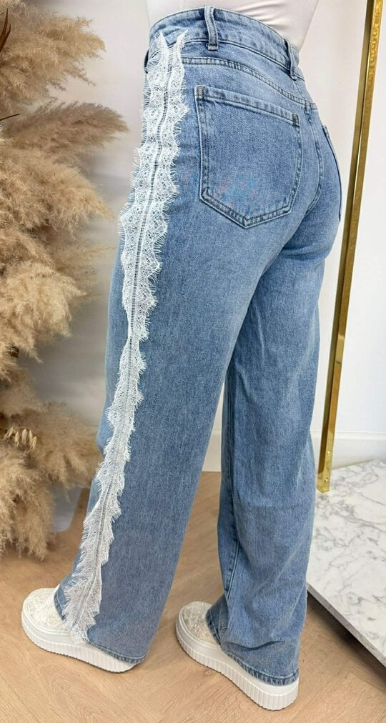 FESTIVAL LACE JEANS 0055-20 DENIMBLUE