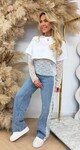 PROMISE LACE CROPPED TEE WHITE