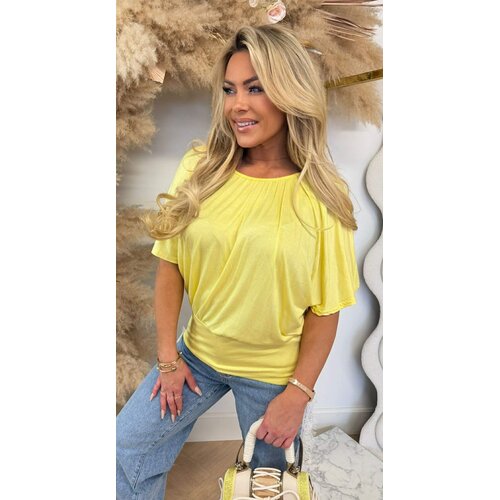 BACK CROSSED TOP YELLOW