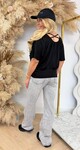 BACK CROSSED TOP BLACK