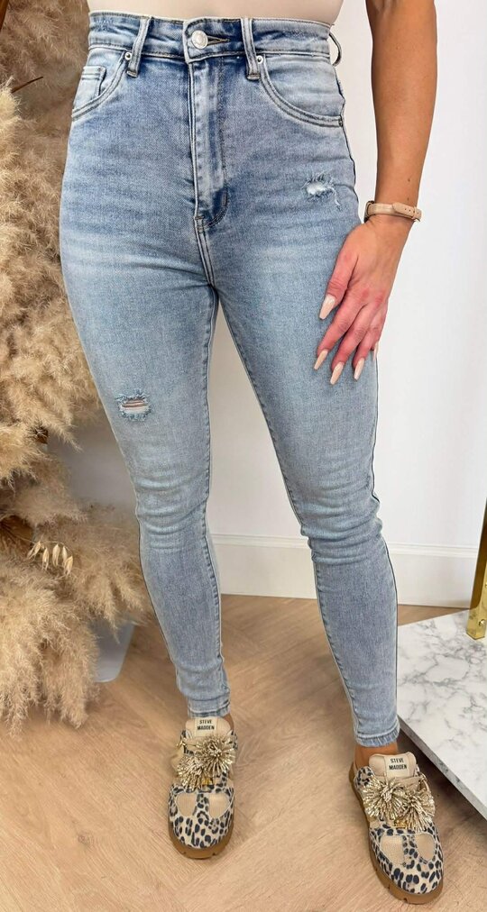 HIGH RISE SKINNY 9318 LIGHT DIRTY DENIM