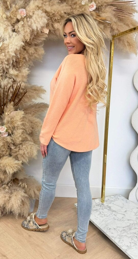 MINDY SOFT V TOP ORANGE