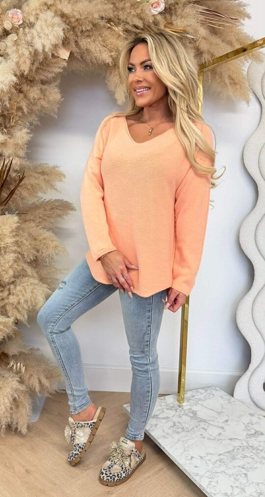 MINDY SOFT V TOP ORANGE