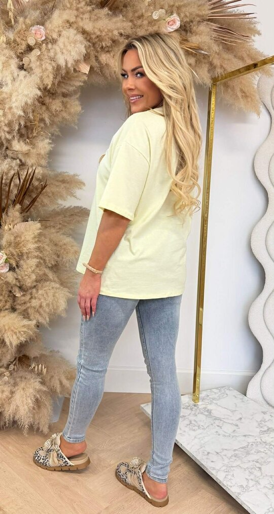 GLITTER SHIRT 69002 YELLOW