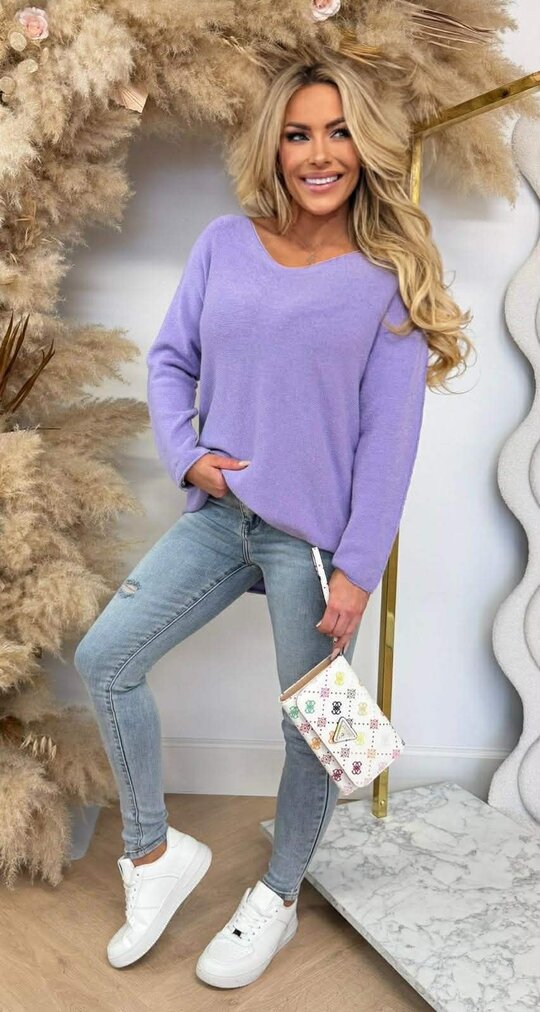 MINDY SOFT V TOP LILA