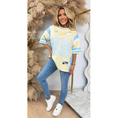 28 BASEBALL SHIRT YELLOW 28 BASEBALL SHIRT YELLOW